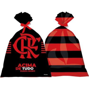 Imagem de 8 Sacolas surpresa Lembrancinhas Flamengo decoração aniv - festcolor