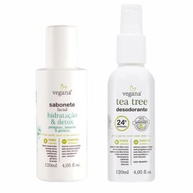 Imagem de Kit 1 Desodorante Natural Tea Tree e 1 Sabonete Facial Vegana WNF