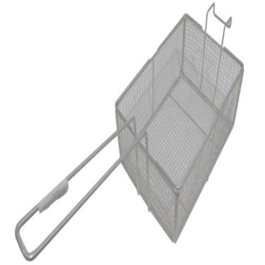 Imagem de 3 Peneira Cesto Fritura Fritadeira Retangula Tela 24x17x10cm - PR VARI