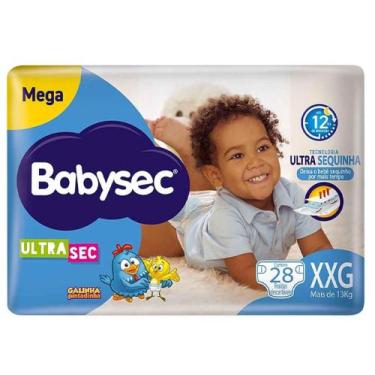 Imagem de Fraldas Infantil babysec Ultrasec - Galinha Pintadinha Mega XXG - 28 U