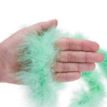 Imagem de Kit 10 Marabus de Pena Verde Água - Silvia Armarinho