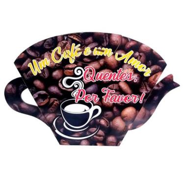 Imagem de Porta Filtro de Papel para Coador de Café Decorativo - Café e Amor - R