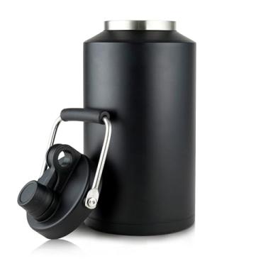 Imagem de Alathote Garrafa de Água de 1 Litro Isolada, Aço Inoxidável, Boca Larga, Aspirador Duplo, Lávevel na Lava-Louças, Livre de BPA, Frio: 24 Horas, Quente: 48 Horas