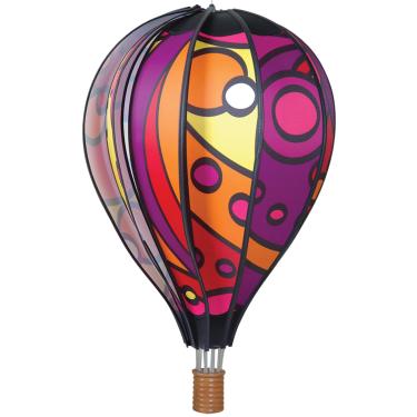 Imagem de Hot Air Balloon Hanging Garden Spinner 22" - Vibrant Warm Orbit Design, Weather-Resistant Outdoor Decor, Durable & Lightweight for Patios, Yards, and Gardens - Eye-Catching Wind Spinner