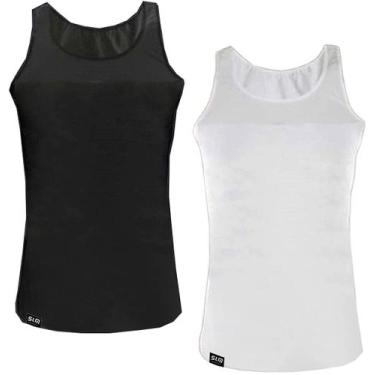 Imagem de Kit com 2 Cintas Modeladoras Masculinas Bodyshaper Corretor Postural -