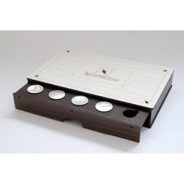 Imagem de Caixa Porta Cápsulas Café Nespresso com Gaveta Mdf 31x20x5cm - Artesan