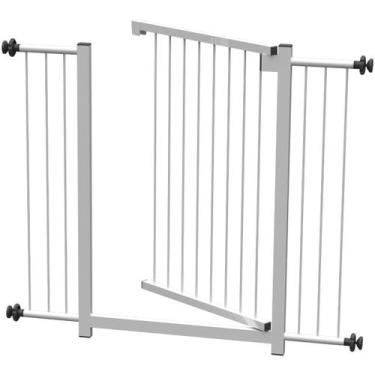 Imagem de Grade portãozinho pet bebê divisor ambiente corredor 70 cm 80 cm 90 cm