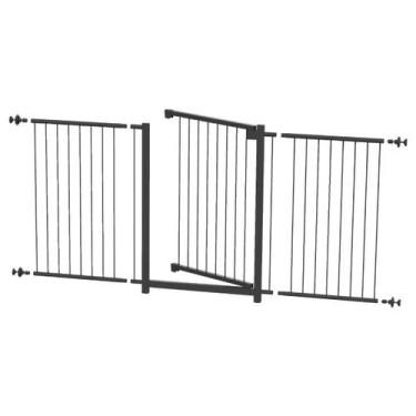 Imagem de Grade portãozinho pet bebê divisor ambiente corredor  70 cm 110 cm até
