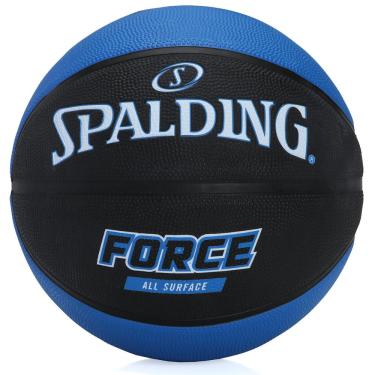 Imagem de Bola de Basquete Spalding Force Tam 7 Preta e Azul