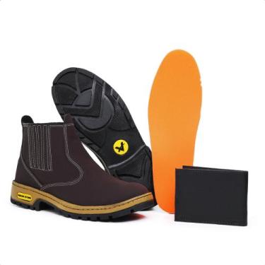 Imagem de Botina Masculino Vegas Store Passeio, Marrom, 40