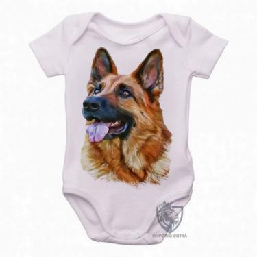 Imagem de body nenê criança roupa bebê Pastor Alemão - Empório Dutra, G   ( 4-8 