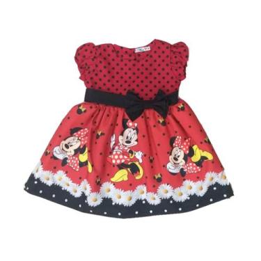Imagem de Vestido Minnie Vermelho C/manga Festa Infantil - Atelie Iza Rocha, Ver
