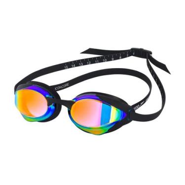 Imagem de Óculos De Natação Espelhado Icon Core Revo Red Speedo Feel, Preto