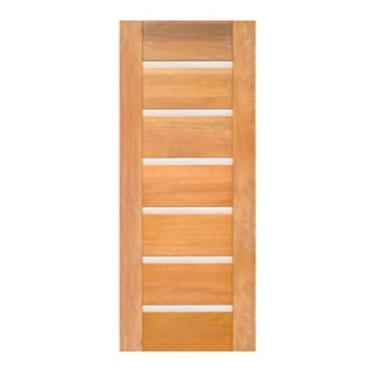 Imagem de Porta de Madeira BBB Friso Metálico Maciça Cedro Arana Casmavi, 82cm x