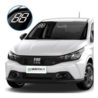 Imagem de 10 Pares Adesivo Números Ano Do Carro Fabricação - P Branco - Adesivo 
