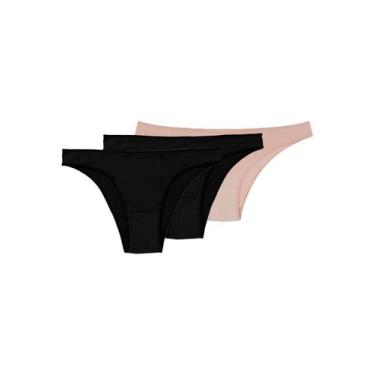 Imagem de Kit com 3 Calcinhas Biquíni Hope 35840, Preto, G