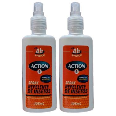 Imagem de KIT C/ 2 UNIDADES - Repelente Spray Icaridina Action 105ml