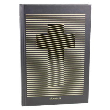 Imagem de Bíblia Sagrada Cruz dourada - Capa Dura - NAA - SBB