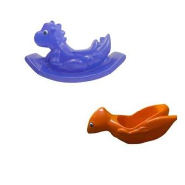 Imagem de Kit Balanço e Gangorra Dino  Brinquedos Divertidos para Crianças ao Ar