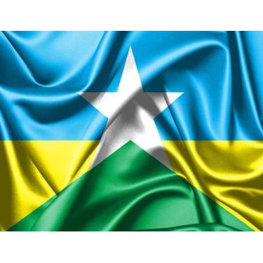Imagem de Bandeira do Estado de Rondônia 80cmx140cm Tecido Oxford 100% Poliéster