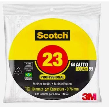 Imagem de Fita Isolante Auto Fusão Scotch 23 Alta Tensão 19mm X 2m - 3M