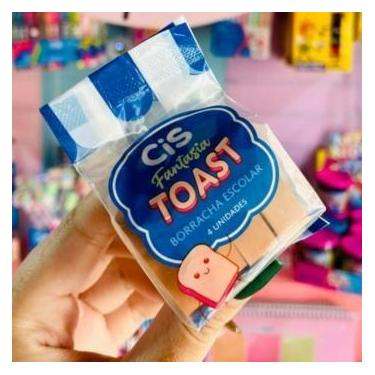 Imagem de Borracha Fantasia Toast 4 Unidades - Cis