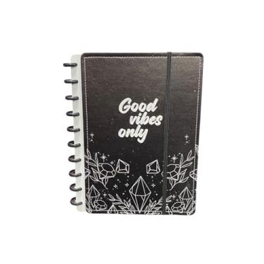 Imagem de Caderno/Fichário 80 Folhas Inteligente 20x26cm Good Vibes Only - Wincy