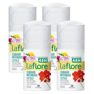 Imagem de 4UN Desodorante La Flore Roll On Flor de Fresia 50ml Davene (4)