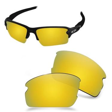 Imagem de AOZAN Lentes de reposição ANSI Z87.1 para óculos de sol Oakley Flak 2.0 XL OO9188 - Ouro puro