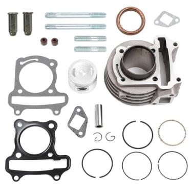 Imagem de Minho Kit de reconstrução da extremidade superior do cilindro com junta de anel de pistão para motor chinês GY6 50CC 80CC 139QMA 139QMB, taotao de 47 mm,