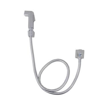 Imagem de Ducha Higiênica Completa Quadrada Cromada Luxo Universal 1/4 Volta