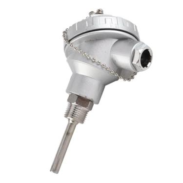 Imagem de Detector de Temperatura de Resistência Pt100, Sensor de Temperatura, Cabeça Terminal Termopar, Rosca 1/2 Npt, Aço Inoxidável (Tubo de proteção 50mm)
