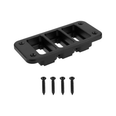 Imagem de Micro Traders 1 peça de 3 vias, suporte de plástico, painel de montagem com 3 furos, botão de pressão, painel de montagem com 4 parafusos compatível com Toyota Prado