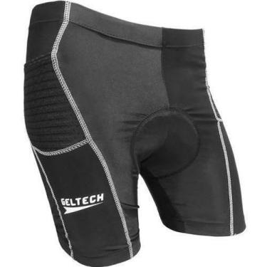Imagem de Bermuda strava geltech flex - forro gel - fem., Preto, P