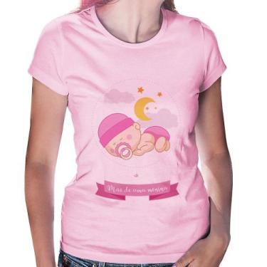 Imagem de Baby Look Mãe de uma menina - Foca na Moda, Rosa bebê, GGG