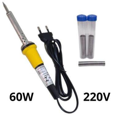 Imagem de Combo Ferro De Solda Soldar Soldador 110v ou 220v 40w ou 60w Com Estan
