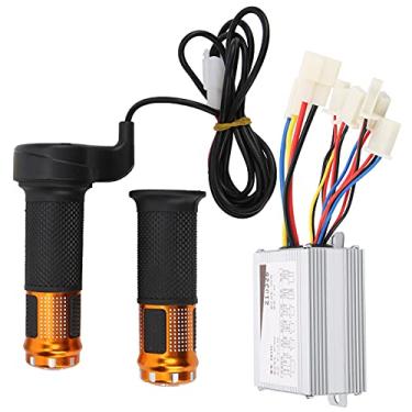 Imagem de Bicicletas de 500W Greias do Acelerador, Alça de Alumínio da Escova Grips Elétricos para Scooters Elétricas, Triciclos, Com Dissipação de Calor