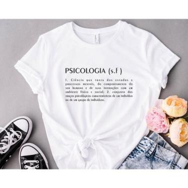 Imagem de Blusa Tshirt Feminina Psicologia - loja dinka, p