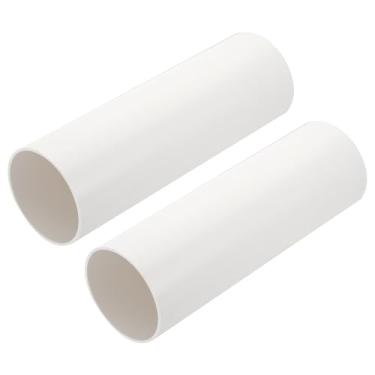 Imagem de PATIKIL Duto de ventilação redondo de 10 cm, tubo de plástico de substituição de 30 cm de comprimento, sistema CA de ventilação de aquecimento, refrigeração, 2 peças