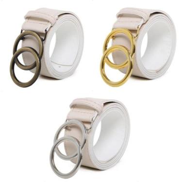 Imagem de Cinto Feminino Off White Argola Dupla Blogueira Tendência 24 - Bless A