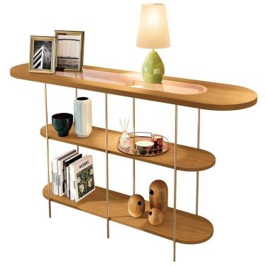 Imagem de Aparador Para Sala De Estar Orgânico Industrial Friesen B01 Cinamomo - Lyam Decor