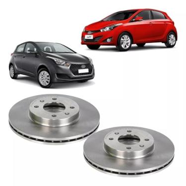 Imagem de PAR DISCO FREIO DIANTEIRO VENTILADO HB20 1.6 2013/.. HB20 1.0 TURBO 2019/..