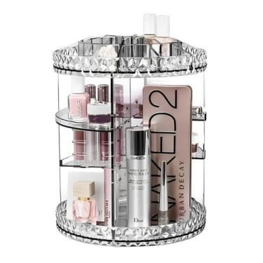 Imagem de Organizador De Cosméticos Maquiagem Acrílico giratorio 360º - ZEM
