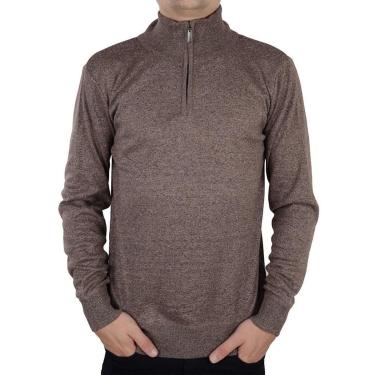 Imagem de Blusa Tricot Masculina Broken Rules Sueter Marrom - 590207-Masculino