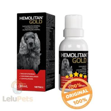 Imagem de Suplemento Vitaminico Hemolitan Gold Vetnil 30ml.