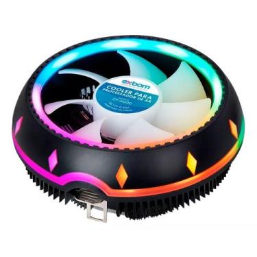 Imagem de Cooler P/ Cpu Led Rgb Amd Ryzen Intel Am2 Am3 Am4 Rainbow - Exbom