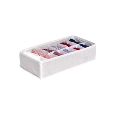 Imagem de Organizador de Gavetas Peças Íntimas Calcinha Branco 36x18x10cm VB HOME
