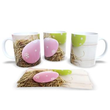 Imagem de Canecas Branca de Porcelana Personalizadas Pascoa 4 (Pascoa 65)