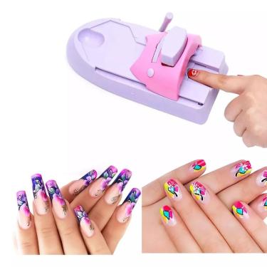Imagem de Maquina automatica para pintar unhas decoracao manicure carimbo nail design adulto infantil