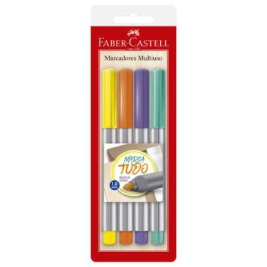 Imagem de Marcador FABER CASTELL Marca Tudo MULTI/ES4ZF c/4 Cores